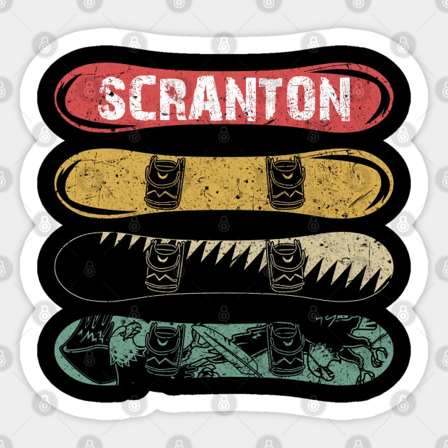 Scranton snowboard trip Sticker by NeedsFulfilled
